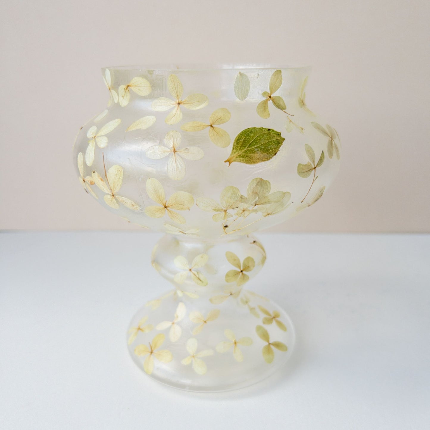 Oakleaf Hydrangea | Pressed Floral Vase