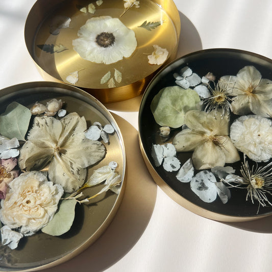 Gold Resin Tray