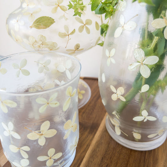 Oakleaf Hydrangea | Pressed Floral Vase