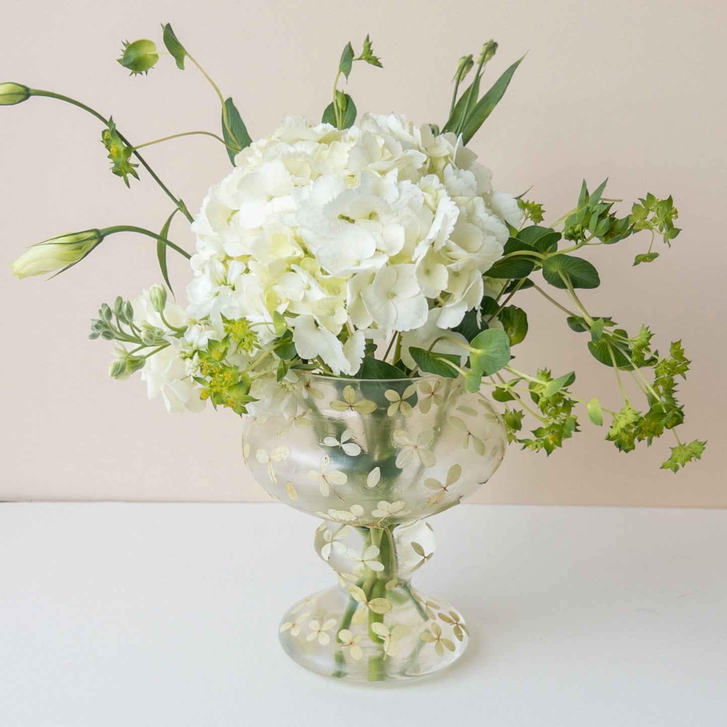 Oakleaf Hydrangea | Pressed Floral Vase